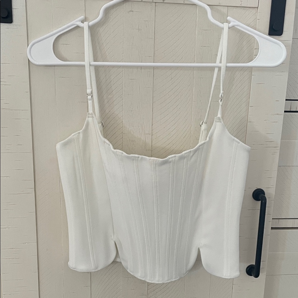 White Fox White Corset Top